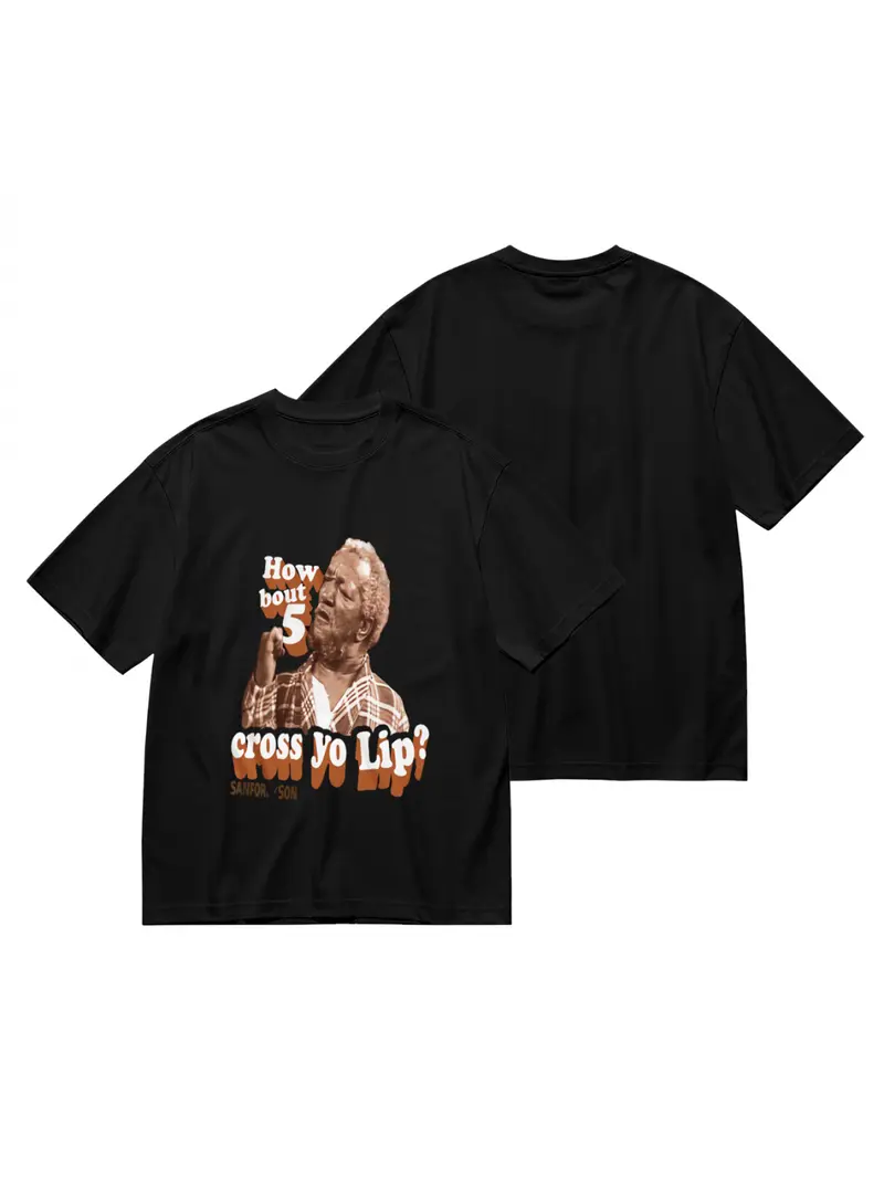 Sanford & Son Fashionable Short-Sleeved T-Shirts for Men And Women in All Seasons 220G