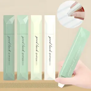 4-Pack Double Sided Tape Roller, 6 mm x 196 Inch Adhesive Tape Glue Runner for Scrapbook Scrapbooking Craft Supplies Office School Handcrafting Materials Crafting Tools