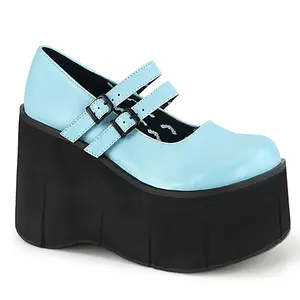 Demonia Kera-08 Baby Blue Vegan Leather Platforms Demonia Kera-08 Baby Blue Vegan Leather Platforms