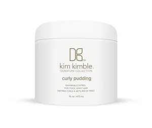 Kim Kimble Curly Pudding 16 oz - Maximum Control for Thick Kinky Hair Defines Curls Gets Rid of Frizz No Paraben Mineral Oil Alcohol