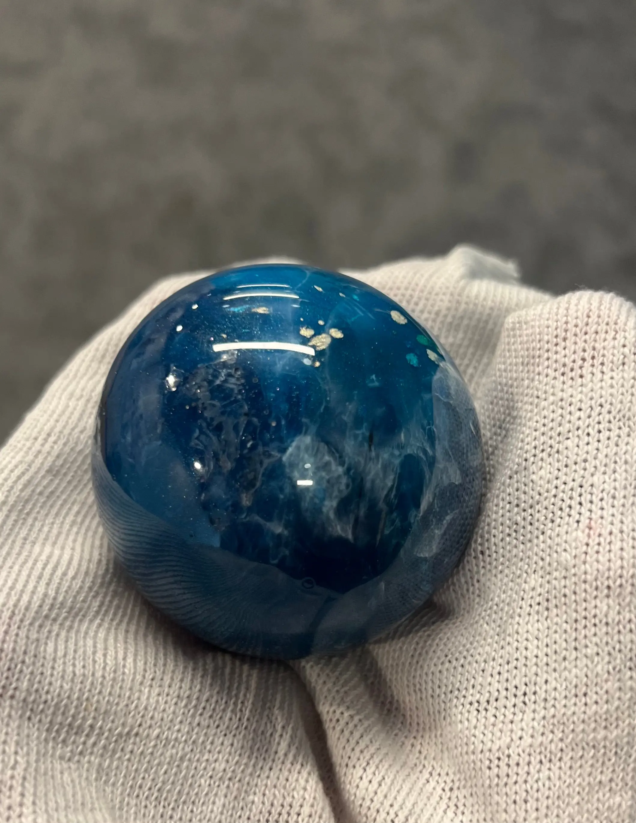 Hand poured resin shift knobs