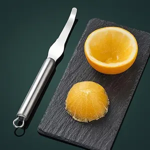 1pc Stainless Steel Orange Peeler and Vegetable Slicer - Easily Handles Oranges, Lemons, and Other Citrus Fruits. A Durable, Safe, and Versatile Kitchen Tool, Suitable for Slicing Fruits and Vegetables and Fruit/vegetable Processing. | Streamlined