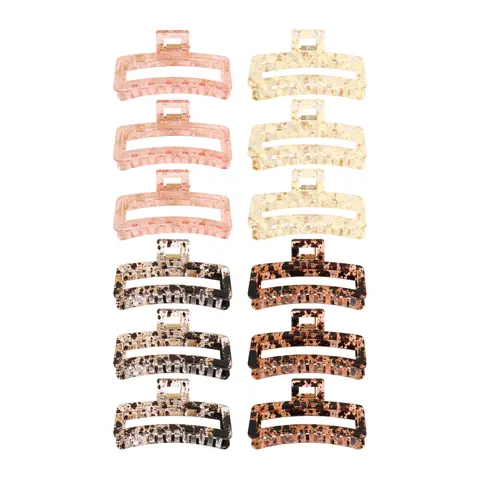 Golden Animal Hair Jaw Clips for Women Elegant Design Versatile Use Stylish Hair Accessories for Special Events & Everyday Look