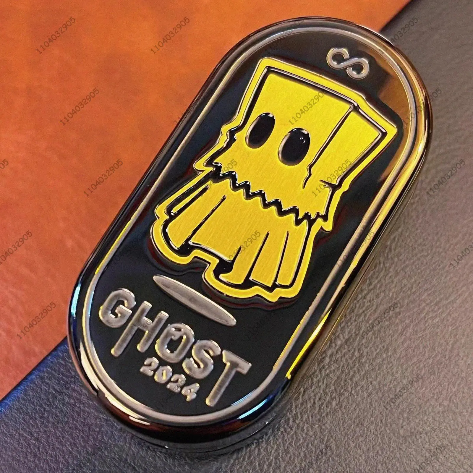 EDC Toy Ghost 2.0 Fidget Slider Tuning Fork Fidget Spinner Magnetic Card Push Black Tech Fidget Gear Gadget Stress Relief Gift