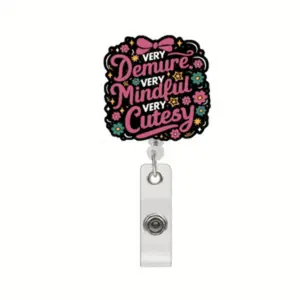 Adjustable Lanyard Clip, Cute ID Card Holder, Ideal Gift for Doctors & Workers, Stylish Accessory for Daily Use