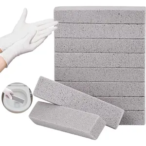 10 Pack Pumice Stone for Toilet Bowl Cleaning, Powerfully Pumice Stick for Cleaning Hard Water Rings, Calcium Buildup, Rust, Pumice Bar for Toilets, Bathtubs, Grills, Swimming Pools, Sinks