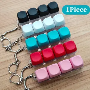 Keyboard Stress Relief Toy Keychain, Creative Keyboard Hanging Decoration, 4-In-1 Button Clicker Toy, Pressure Relief Gift