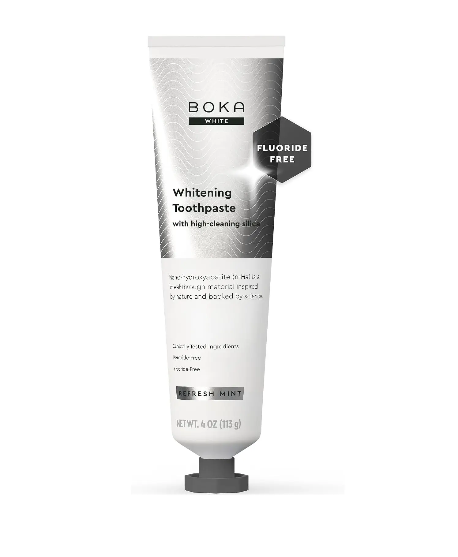 Boka Toothpaste - Fluoride Free Toothpaste, Nano Hydroxyapatite Toothpaste | Appropriate for Sensitive Teeth - Adult Oral Care - Clinically Tested - Whitening - 4 Oz, 1PK