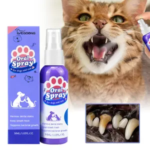 Yegbong Cat & Dog Dental Cleaning Spray — Removes Tartar Stains, Freshens Breath, Pet Oral Care Spray