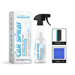 Homonth Multifunctional Coating Spray Set, Automotive Paint Surface Protection Coating Long-Lasting Gloss Protection Car Interior Renovator Cream Polish with Carambula