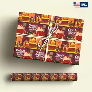 Funny Santa Christmas Wrapping Paper, Naughty Adult Rude Humor Gift Wrap, Meme 67 Xmas Wrapping Paper, Cheeky Holiday Wrap for Women Men Husband Wife Girls Boys
