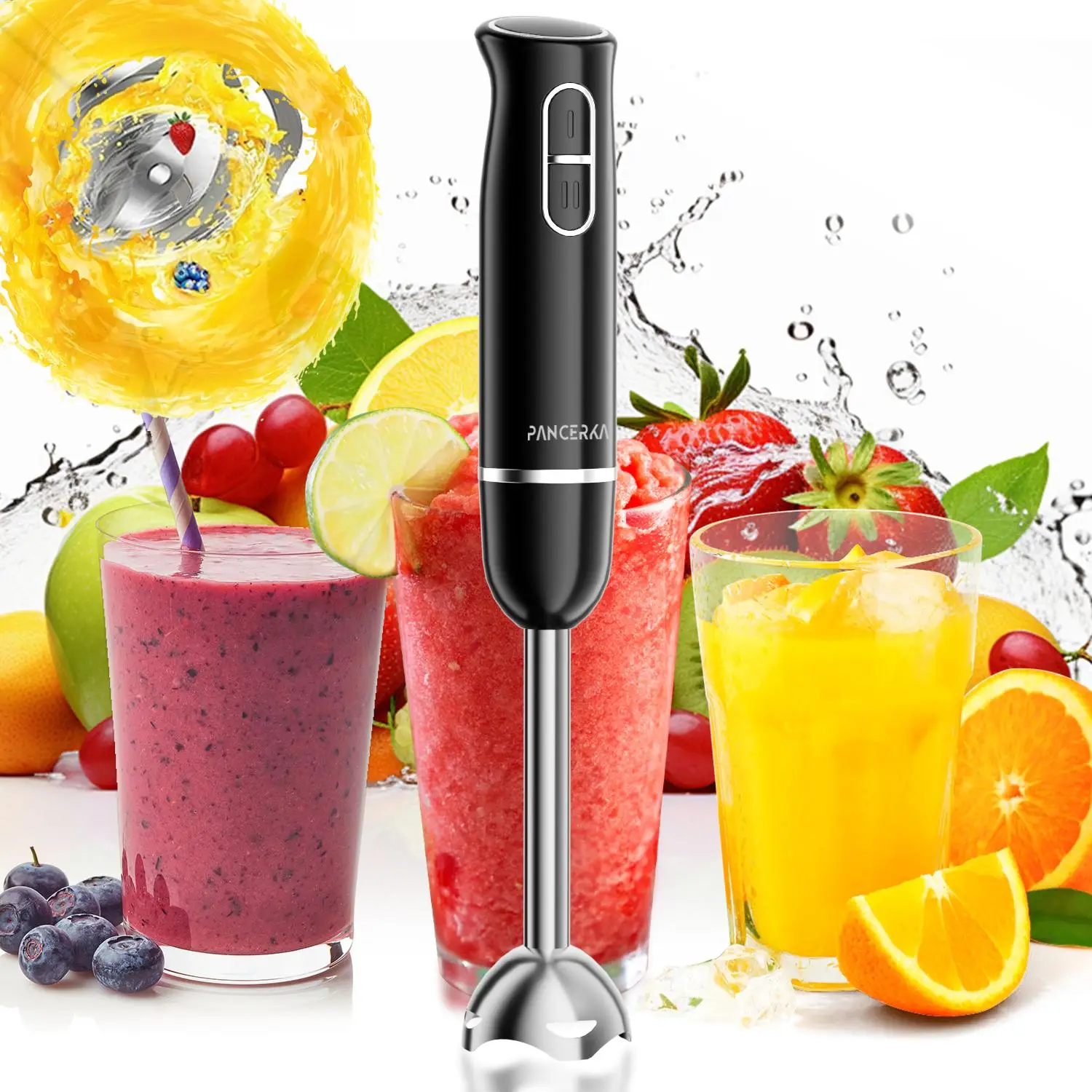 Electric Blender, 1 Count Two-speed Blending Stick Blender, Handheld Electric Blender Machine for Purees, Milkshakes, Soups, Complementary Foods, Gift