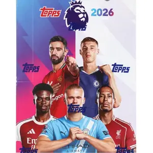 Topps Premier League 2026 Trading Card Set Featuring Top Players from Manchester United Chelsea Manchester City & Liverpool Teams