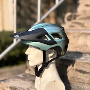 Batfox Mountain Bike Helmet, Racing Grade Eps Cushioning Structure, Color Block Simple Design, Stylish and Comfortable Riding Gear, Outdoor Sports Gear