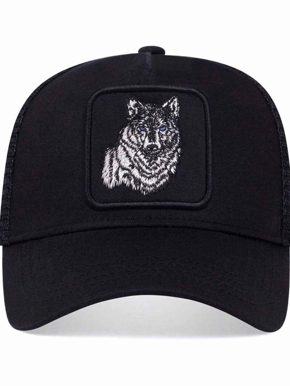 Men's Wolf Pattern Baseball Cap, Fashion Casual Hat, Suitable for Sports and Daily Wear, Unique Design for Outdoor Activities