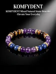 Genuine Tiger's Eye Stone Minimalist Stackable Bracelet for Women, Daily Wear Wealth & Abundance Attraction Bracelet, Thoughtful Gift for Mother's Day Easter, Crystal bracelets