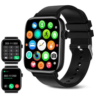 1.85"Large-screen Smartwatch,Compatible WithAndroid/iPhone, Featuring High-definition Voice Calls,Multiple Sports Modes, Suitable For Sleep Monitoring,Daily Wear,With A Variety Of Interfaces ToChoose From.valentines gift for boyfriend Wearable Silicone