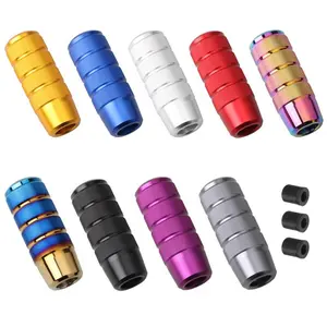 Manual Gear Shift Knob, 1 Count Aluminum Alloy Manual Shift Head, Car Modification Knurled Shift Lever, Car Interior Accessories, Vehicle Accessories