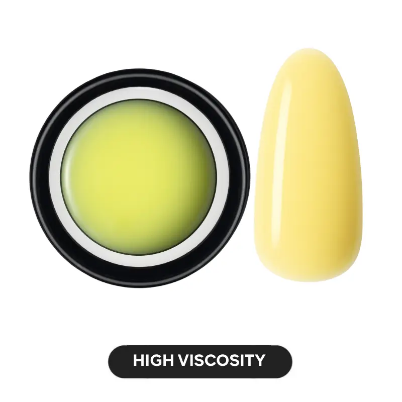 Smooth Builder Gel in a Pot - Baby Yellow Cosmetic Builder Gel Nail Product, UV-Cured Nail Polish for Manicure, Includes Cleanser and Wipe with Full Coverage (Beauty Products), Brush, Cleansing, Long Nails