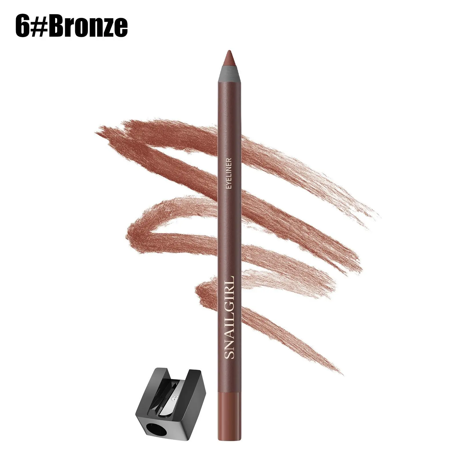 SNAILGIRLS Waterproof Gel Eyeliner Pencil, Long-Lasting Smudge-Proof Sweatproof Eye & Lip Liner with Built-in Sharpener, 03#Chocolate & 01#Plum Solid Color Matte Finish, Beginner Friendly Daily Workout Makeup Cosmetic tio    tok shop deals