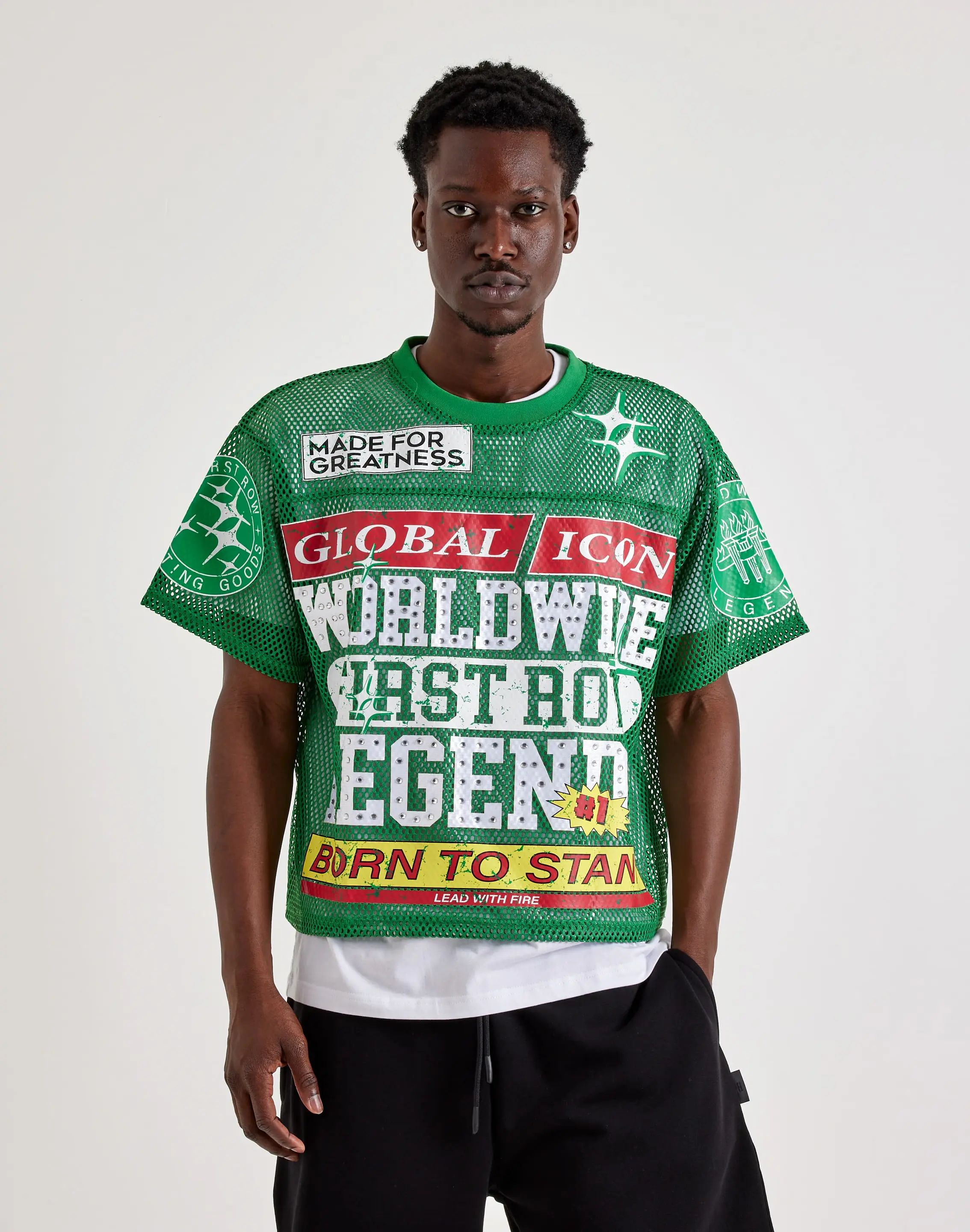 Mens First Row Mesh Football Jersey Mens First Row Mesh Football Jersey