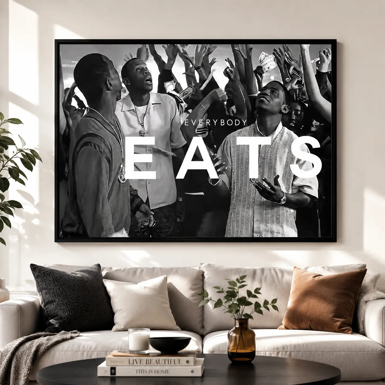 Paid in Full 'Everybody Eats' Movie Poster – Cult Classic Film Wall Art | Hypebeast-Inspired Decor for Bathroom, Restroom, Nursery, or Kids Room