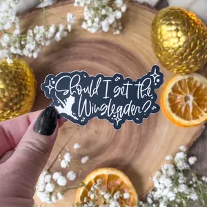 Should I Get the Wingleader?  Vinyl Sticker | Officially Licensed Vinyl Sticker | 3”