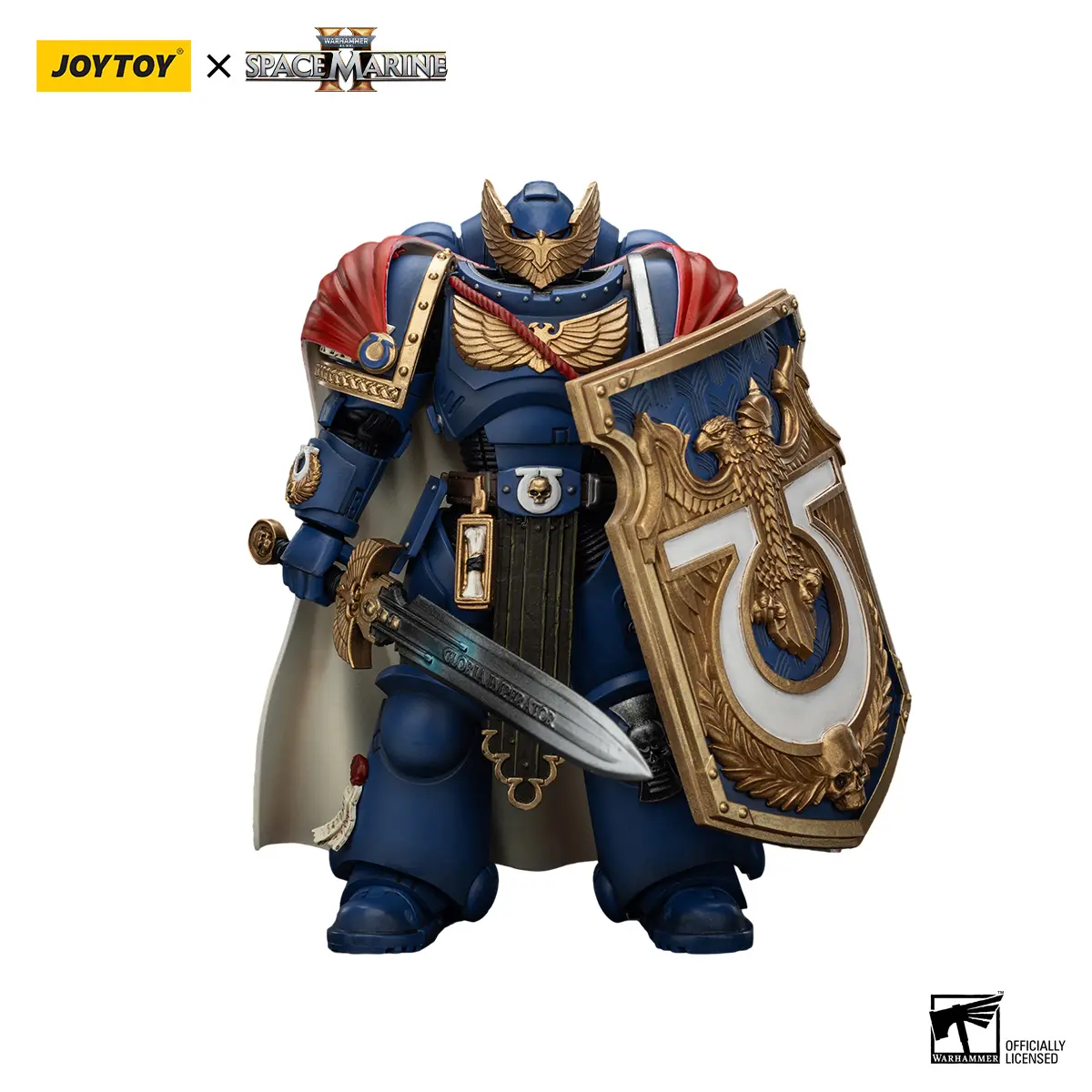 JOYTOY  Warhammer  40000  1/18  Action Figure Ultramarines Victrix Honour Guard with Storm Shield And Power Sword JT01345, Action Figurine, Pvc Action Figures