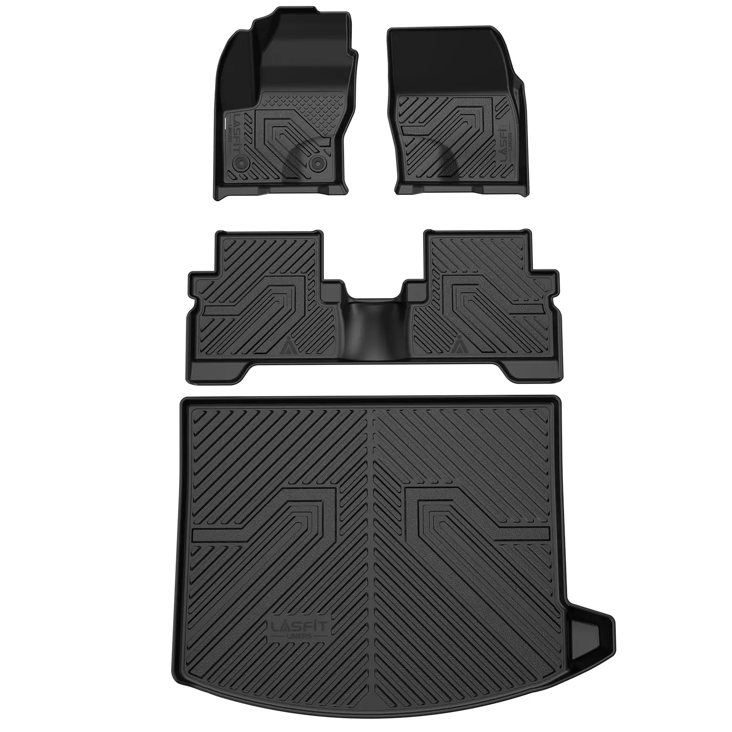 Lasfit Car Floor Mats & Cargo Mat, Car Interior Accessory, Custom-Fit for 2013-2019 Ford Escape, Automotive Mats, Car Foot Mats