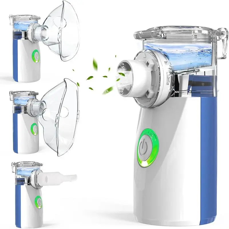 Portable Ultrasonic Air Humidifier, Compact Air Humidifier with 2 Power Modes, USB Humidifier Machine, Suitable for Home and Travel, Facial Care Products