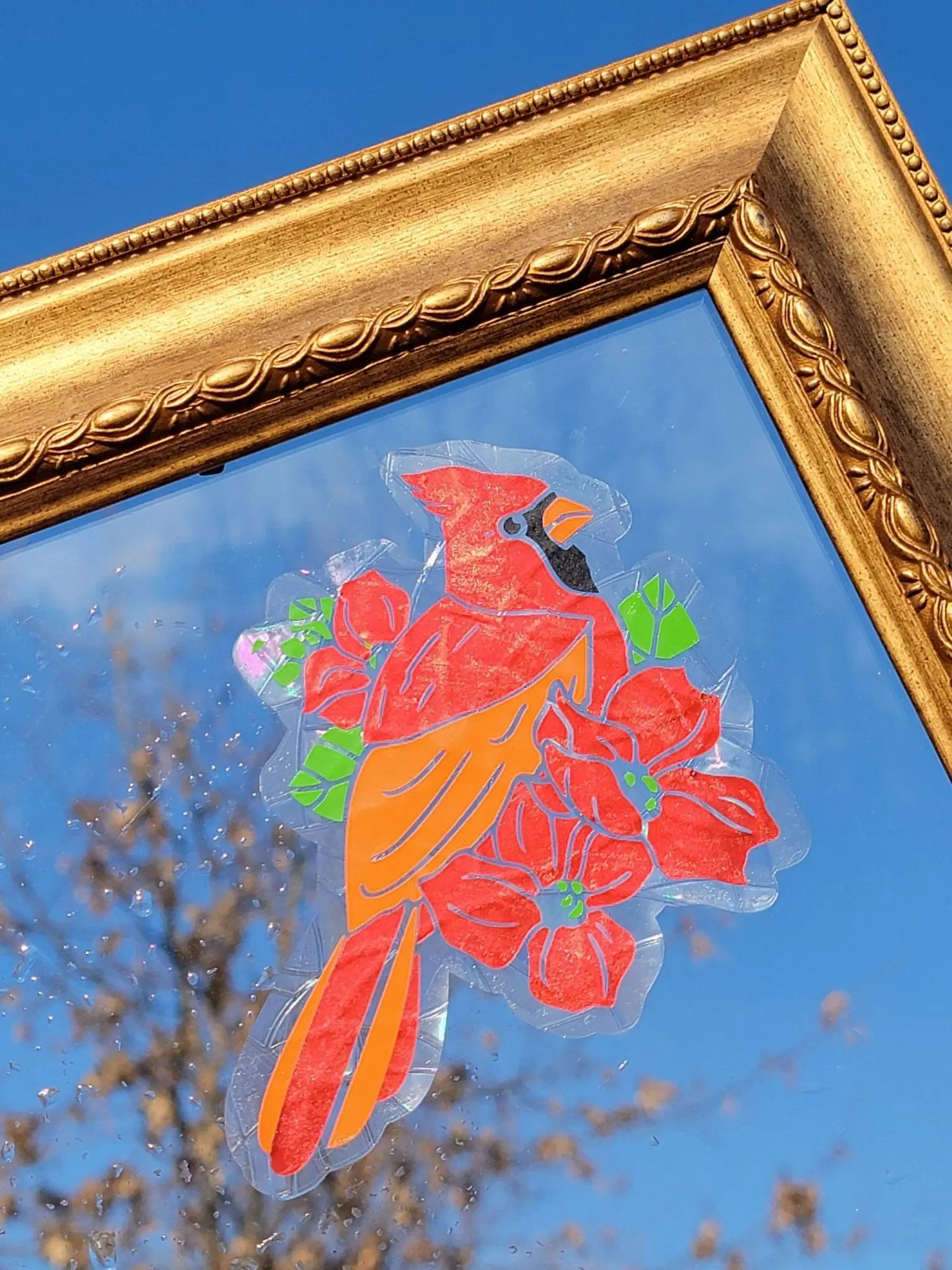 Cardinal Suncatcher Window Cling