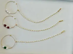 Niza Nose Ring with Chain(Nath)