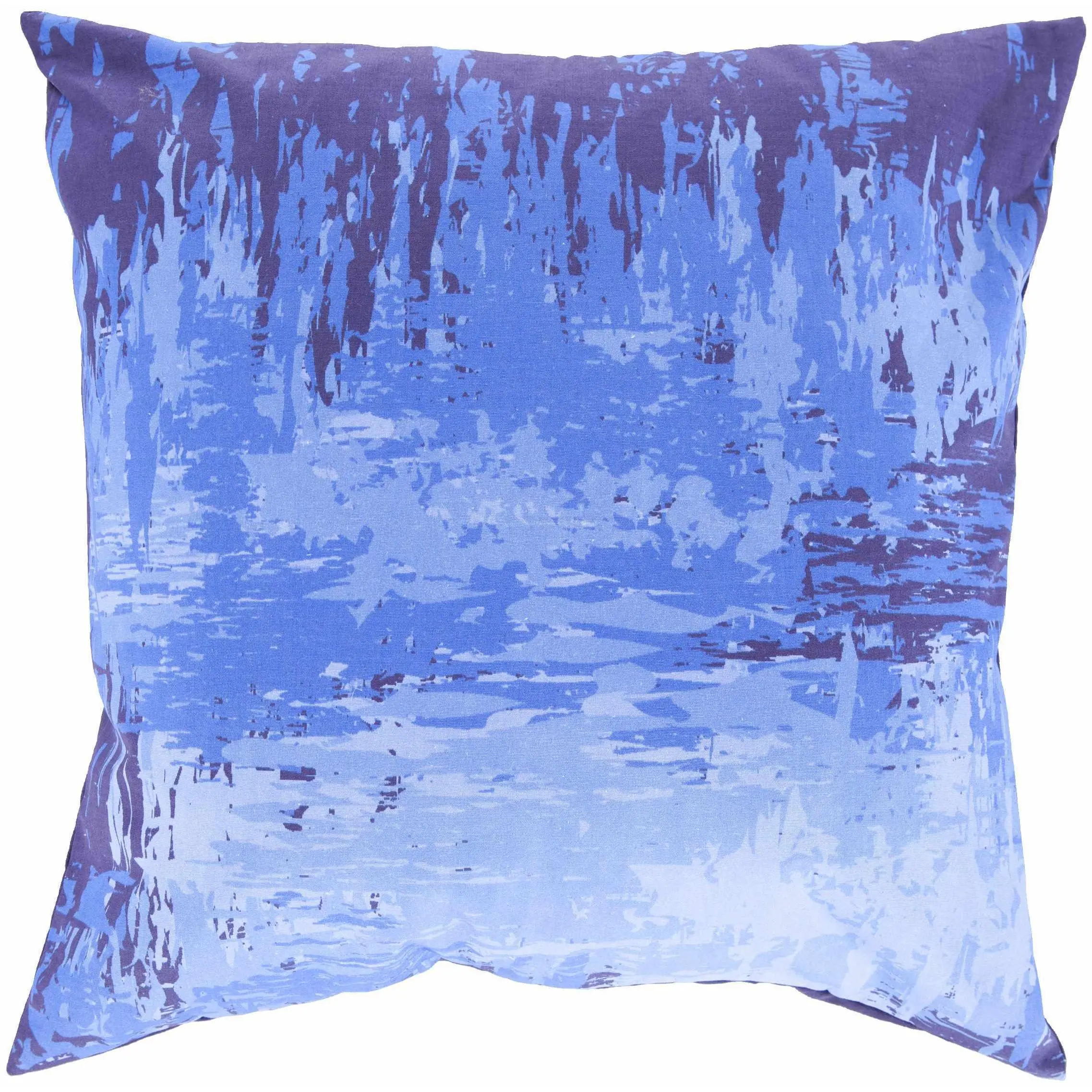 Laguna Navy Blue Abstract Design Decorative Cushion - Home Accent Pillow for Room Decor, House Styling & Indoor Use - Clearance, House Decor