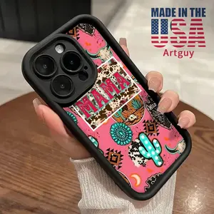 Compatible with iPhone 16 15 Pro Max Plus 16E 14 13 12 11 X XR Vintage Totem and Cactus Advanced fashion gift Rugged Durable shockproof Anti-Scratch soft Silicone case