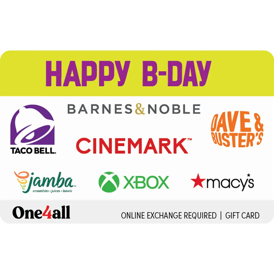 One4all Happy B-Day eGift Card | Birthday Gift for Many Brands