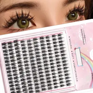 Reusable Self Adhesive Eyelashes DIY Cluster Lashes for Gift, 1 Box Mixed Length Natural Look Eyelash Extensions, Eye Makeup Product for Women & Girls, DIY Dramatic Lashes, DIY False Eyelashes