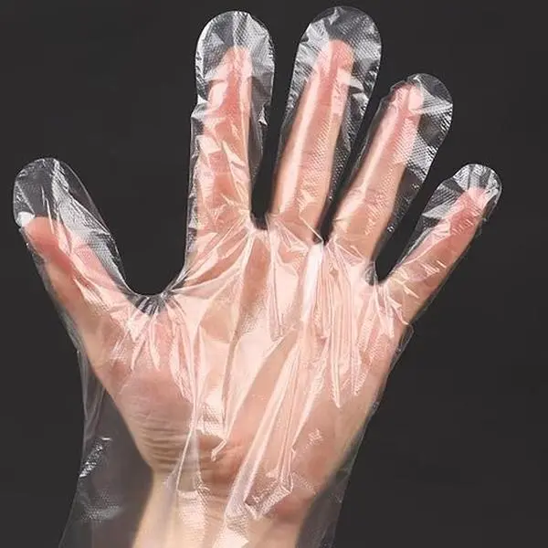 400 Count Disposable Plastic Gloves, Food Safe, Latex-Free & Powder-Free – Waterproof Clear Poly Gloves for Cooking, Cleaning