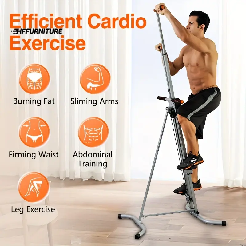 Sports equipment 1pc Ultimate Vertical Climbing Machine - Customizable 5-Level Leg Trainer for Intense Muscle Workouts, Core Strengthening & Full-Body Fitness Transformation