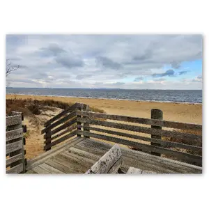 Pack of 10 Post Cards (EU + Rest of World)- Keansburg Beach, Jersey Shore, NJ