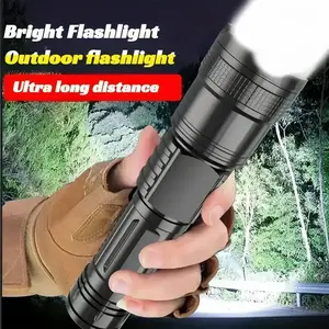 Reliable Edc Rechargeable LED Flashlight, Super Bright Long Range Zoom, USB Charging, Tactical Work Light for Camping Travel Emergency
