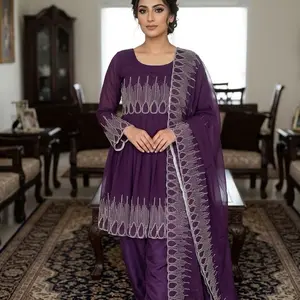 Ready Wear Suit With Heavy Embroidery Sequence Work
