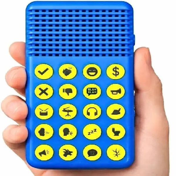 DR DINGUS Brouhaha Box - Sound Effects Machine - 20 Noises with Volume Control - Gag Prank Gift Toy for Kids - White Elephant Stocking Stuffer - Hilarious Fun Classroom Teaching