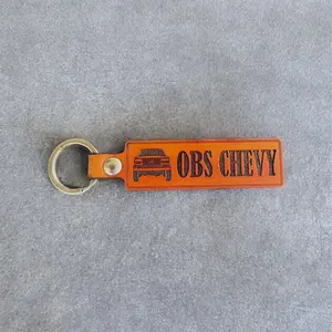 OBS Chevy Genuine Leather Keychain for Trucks