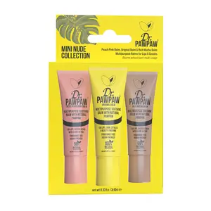 Dr. PawPaw Mini Nude Collection, Multipurpose Hydrating Lip Balms - 3 pc