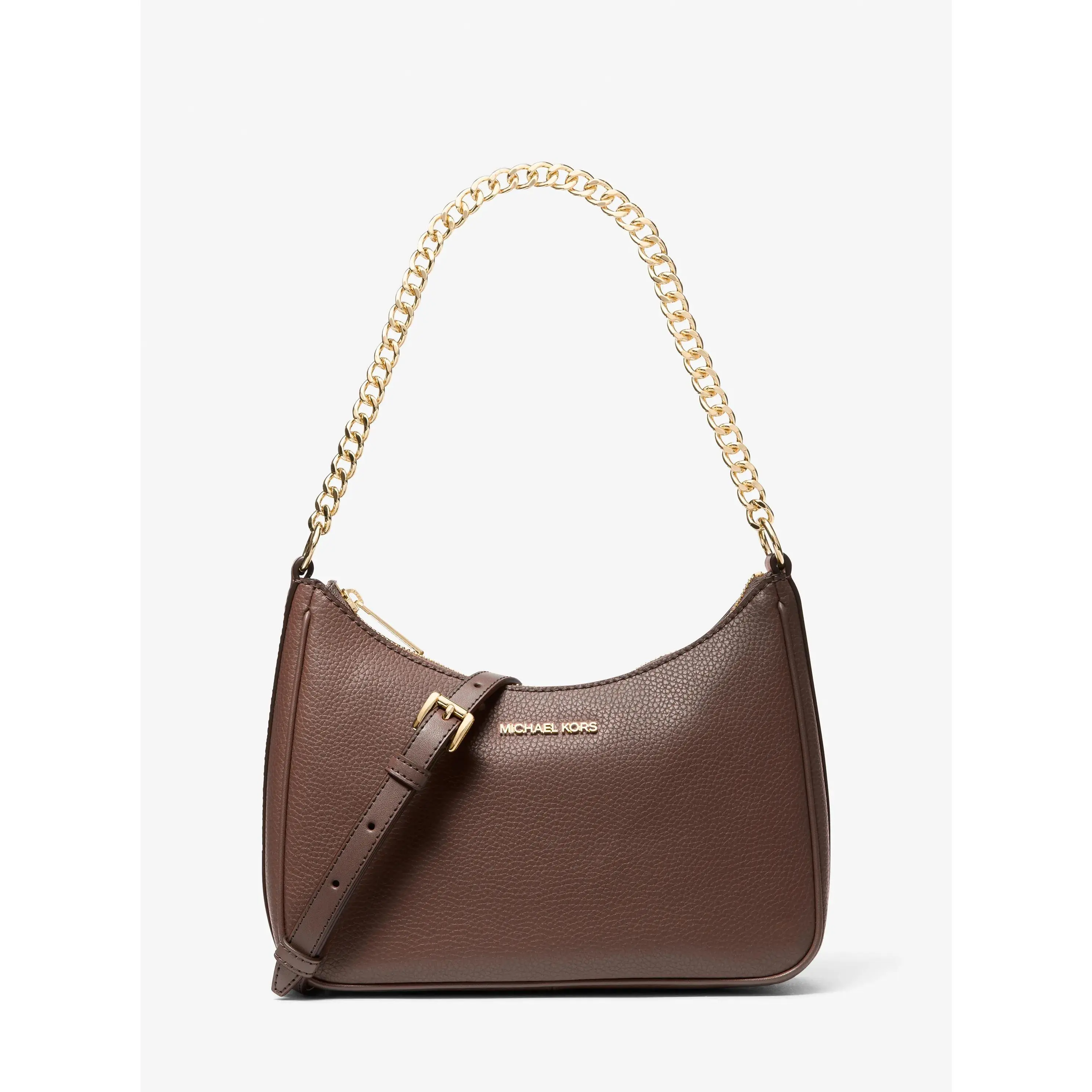 Jet Set Large Pebbled Leather Convertible Crossbody Bag Jet Set Large Pebbled Leather Convertible Crossbody Bag