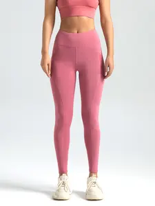Fitness Lenggings Female Full Length Leggings Running Pants Comfortable And Formfitting Side Pockets Yoga Pants