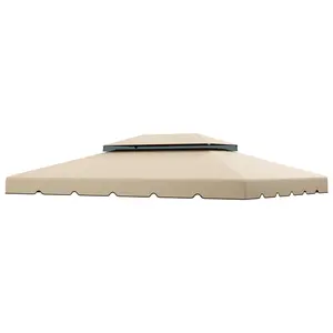 Model 84C-101 or 84C-144 13' x 10' Gazebo Replacement Canopy, Gazebo Top with Double Vented Roof (TOP ONLY), White