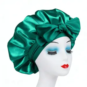 Satin Bonnet Silk Bonnet, Hair Bonnet for Sleeping, Elastic Wide Band Silk Sleep Cap, Soft and Breathable