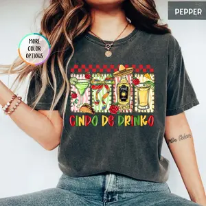 Cinco De Drinko Shirt, Margarita Sippin Shirt, Fiesta Party , Drinking Party Gift, Alcohol , Mexican Party Shirt 7