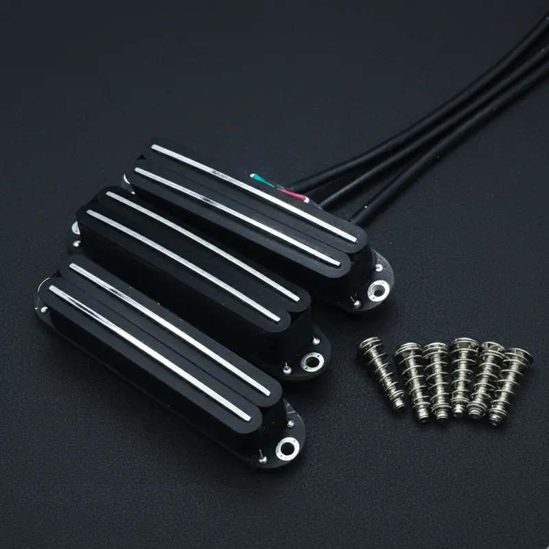 TimbreExpert "Obsidian" Series Ceramic Hot Rail Humbucker - Single Coil Size - High Output 13.2K/10H - Electrisola Wire